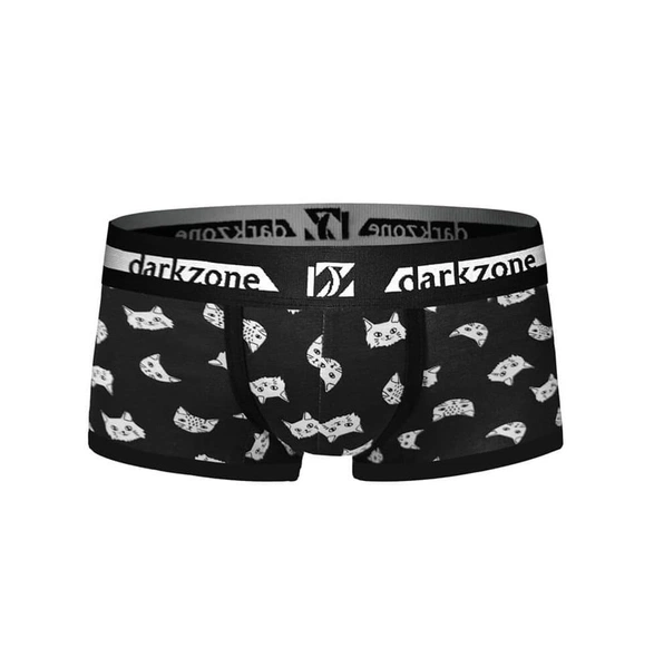 Biyeli Kedi Desenli Erkek Boxer Darkzone DZN3217