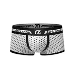 Biyeli Puantiye Desenli Beyaz Erkek Boxer Darkzone DZN3212