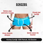 Biyeli Turkuaz Erkek Boxer Darkzone DZN3205 detay görünüm