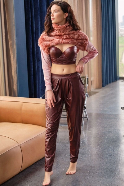 Bolero, Büstiyer ve Pantolon Takım Anıl 9761