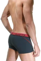 Bordo Çizgili Füme Erkek Boxer Darkzone DZN3111 detay görünüm