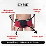 Bordo Erkek Hipster Boxer Darkzone DZN2417 farklı açı