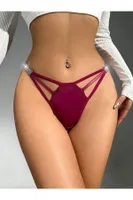 Bordo Külot Simli Özel Tasarım Bordo farklı açı