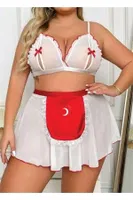 Büyük Beden Fantezi Kostüm For Dreams 8481 Beyaz görsel 4