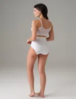 Büyük Beden Kadın Slip Korse Doreanse 5913P Beyaz detay görünüm