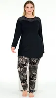 Büyük Beden Pijama Takımı Viskon Lady 11390 Görsel detay görünüm