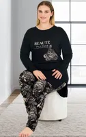 Büyük Beden Viskon Pijama Takımı Lady 11394 Görsel