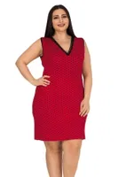Büyük Boy Kısa ve Geniş Kol Tunik Lady 6758 Kırmızı