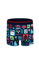 Christmas Desenli Yılbaşı Erkek Boxer (Dijital Baskılı) Darkzone DZNNY0005 detay görünüm