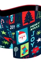 Christmas Desenli Yılbaşı Erkek Boxer (Dijital Baskılı) Darkzone DZNNY0005 farklı açı