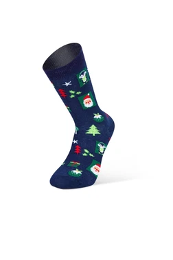 Christmas Desenli Yılbaşı Erkek Çorap Darkzone DZCPNY0005