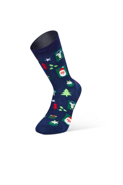 Christmas Desenli Yılbaşı Erkek Çorap Darkzone DZCPNY0005