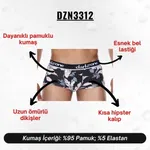 Çiçek Desenli Kısa Darkzone Erkek Boxer DZN3312 farklı açı