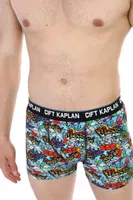 Çift Kaplan Erkek Boxer 796 Renkli Figür Dijital Baskı Görsel