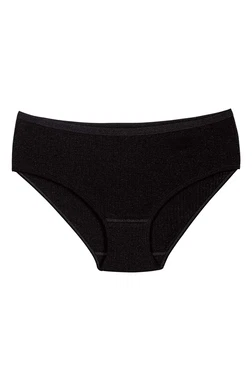 Yıldız Çamaşır Çizgili Siyah 6'lı Paket Pamuk Kadın Bato Külot Yıldız 3587 - Alternatif Görünüm