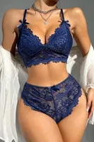 Dantel Bralet Fantazi Bralet Sütyen Takımı For Dreams 8455 Lacivert görsel 5