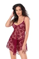 Dantel TÜllü Bordo Kısa Tül Gecelik Ahu Lingerie Primoda 4115 Bordo