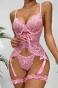 Dantelli Pembe Jartiyer Takımı For Dreams 8462