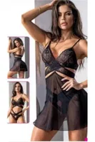 Dantelli Fantazi Gecelik Takım For Dreams 8469 Siyah farklı açı