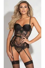 Dantelli Jartiyerli Büstiyer Takım For Dreams 8468