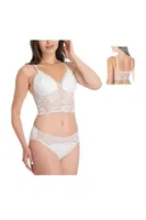 Dantelli Modal Büstiyer Bralet Sütyen İmer 2215 Beyaz detay görünüm