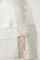 Dantelli Saten Kısa Şort Babydoll Takım Pierre Cardin 460  Ekru görsel 4