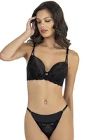 Dantelli Soft Cup (Destekli) Sütyen Takım Fabony 4280 Siyah farklı açı