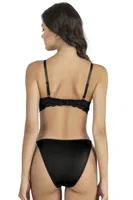 Dantelli Soft Cup (Destekli) Sütyen Takım Fabony 4280 Siyah görsel 4