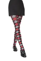 Daymod Veron Bayan Külotlu Çorap D1122109 Siyah-Kırmızı-Gri