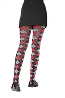 Daymod Veron Bayan Külotlu Çorap D1122109 Siyah-Kırmızı-Gri detay görünüm