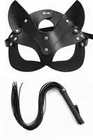 Deri Fantezi Harness Maske Kırbaç Seti missisX 6024 Siyah