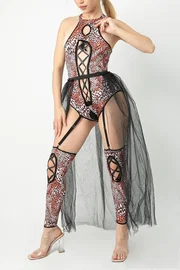 Phevos Deri Şerit Detaylı Fantezi Kostüm Phevos 012-000140