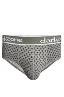 Desenli Gri Hipster Erkek Slip  Darkzone DZN6128