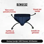 Desenli Lacivert Hipster Erkek Slip  Darkzone DZN6132 farklı açı