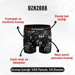 Desenli Pamuklu Erkek Boxer Darkzone DZN2088 detay görünüm