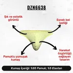 Desenli Sarı Erkek Tanga  Darkzone DZN6638 farklı açı