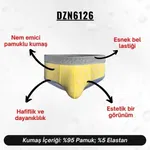 Desenli Sarı Hipster Erkek Slip  Darkzone DZN6126 farklı açı