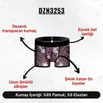 Desenli Transparan Erkek Kısa Boxer Darkzone DZN3253 görsel 4