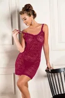 Devore Tasarım Transparan Babydoll String Takım Bordo 31842 Bordo