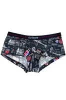 Dijital Baskılı Seyahat Desenli Kadın Boxer Darkzone DZBYN0008 Görsel