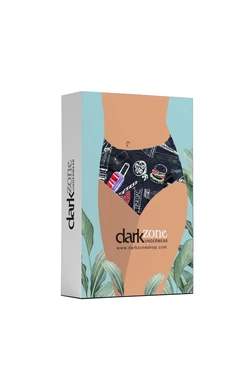 Darkzone Dijital Baskılı Seyahat Desenli Kadın Boxer Darkzone DZBYN0008 - Alternatif Görünüm