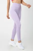 Dikişsiz Örme Yüksek Bel Tayt Miorre 002-000804 Lila