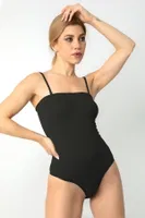 Dikişsiz Spor Body DoReMi 002-000105 Siyah görsel 4