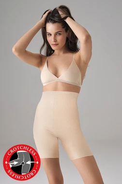 Doreanse Dikişsiz Yüksek Bel Ağ Kısmı Açık Şort Korse Doreanse 5902