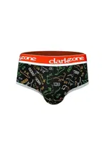 Dinazor Desenli Siyah Hipster Erkek Slip  Darkzone DZN6124