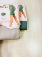 Diz Üstü Yüksek Bel Dalgıç Kumaş Fitilli Kadın Tayt Kota 4131 Yeşil farklı açı