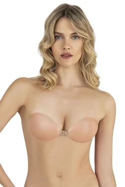 Fabony Dolu Cup (Destekli) Yapışkanlı Slikon Sütyen Fabony 3450