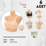 Raporlu Kalın Askılı Pedli Bayan Bustiyer 6'lı Dondeza 5044