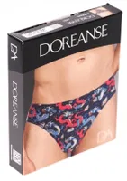 Doreanse Erkek Renkli Ejderha Desenli Slip 1427 detay görünüm