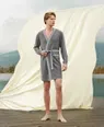 Uzun Kollu Kuşaklı Unisex Yetişkin Sabahlık Doreanse 4003
